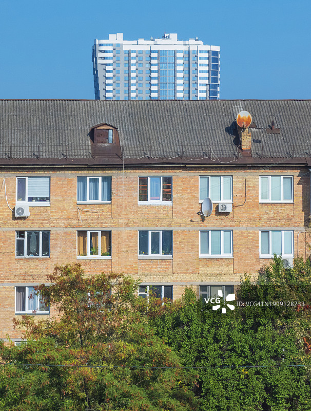 新旧住宅楼图片素材