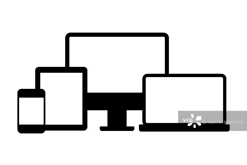 电子设备图标集（扁平设计）图片素材