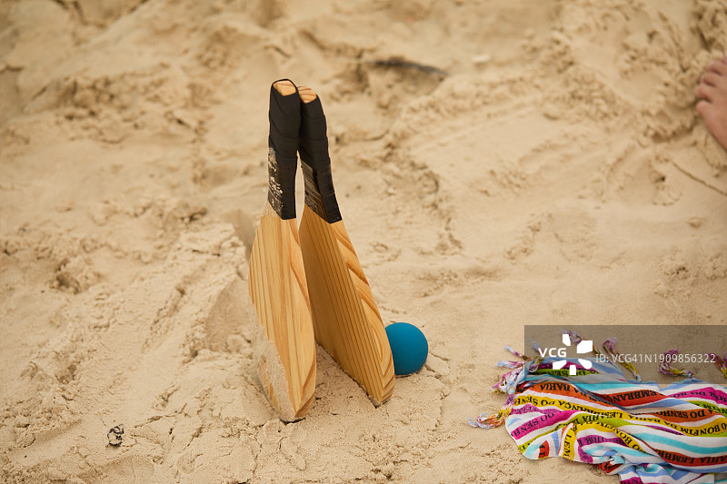 沙滩网球拍图片素材