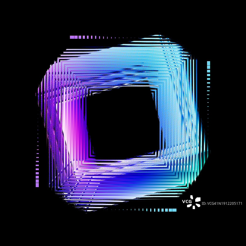 蓝紫色未来主义抽象方形背景图片素材