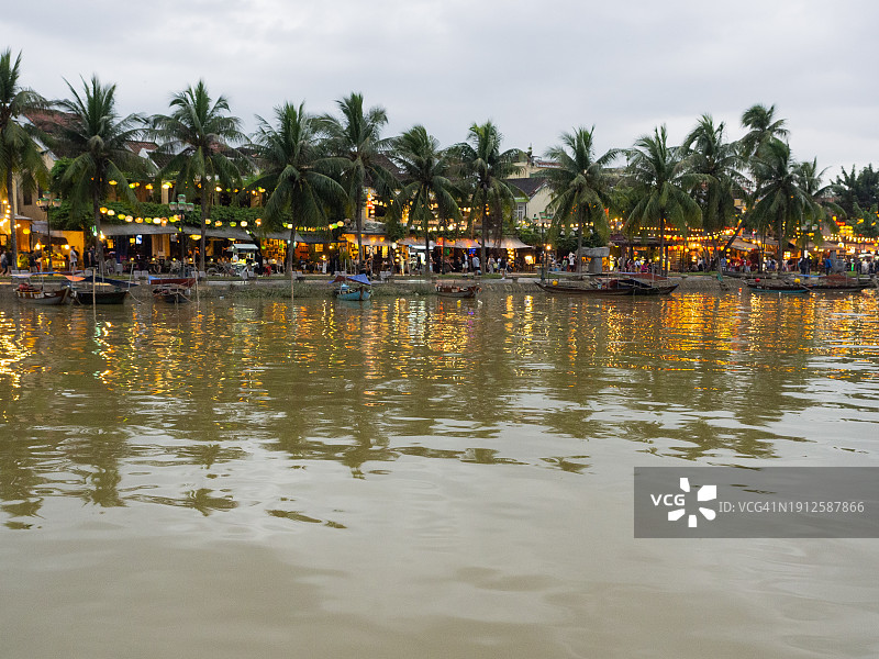 越南会安古镇的黄昏图片素材