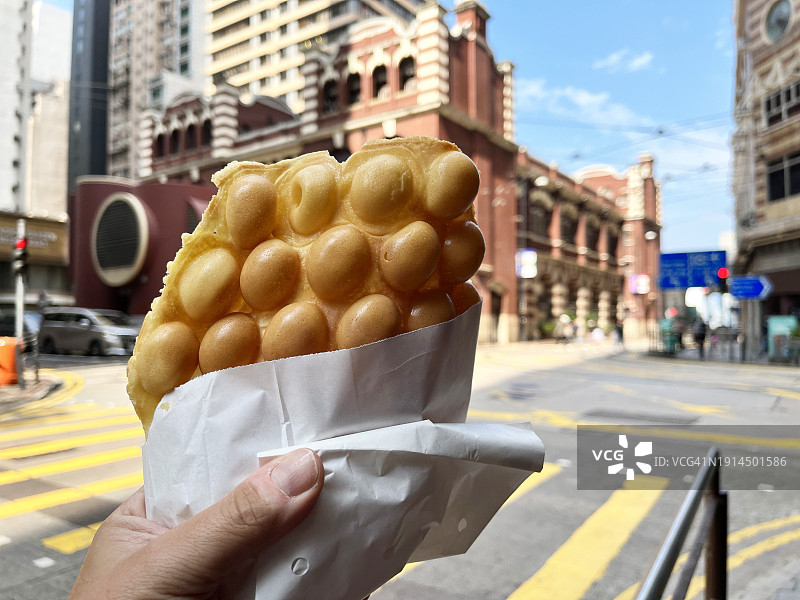 香港鸡蛋仔，个人视角图片素材