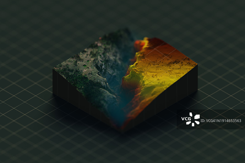 地形图切片图片素材