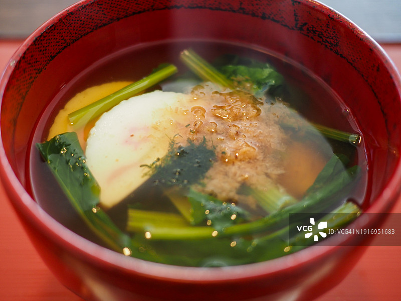 新年料理：御杂煮图片素材