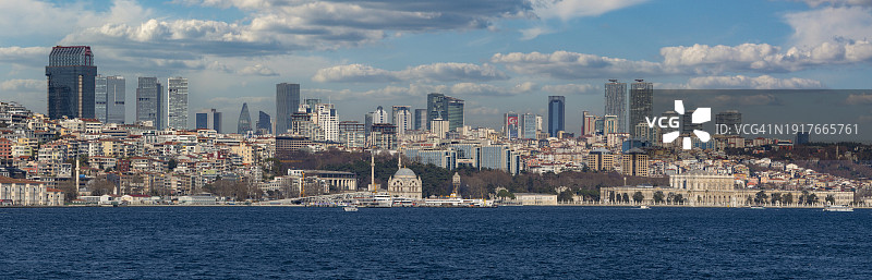 土耳其伊斯坦布尔现代天际线图片素材