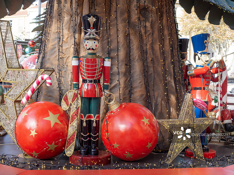 户外圣诞节装饰图片素材