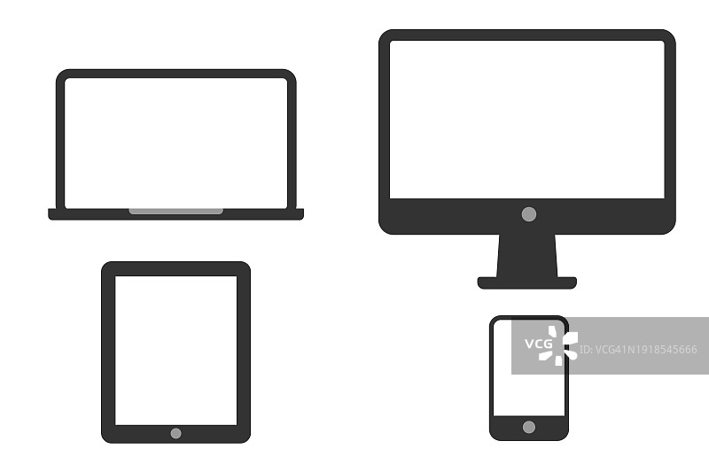 电子设备图标集（扁平设计）图片素材
