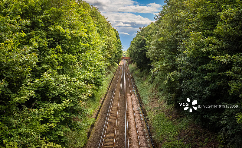 英国汉普郡温彻斯特铁轨图片素材