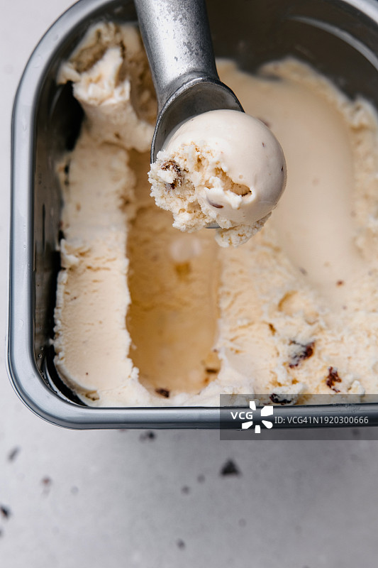 巧克力香草冰淇淋图片素材