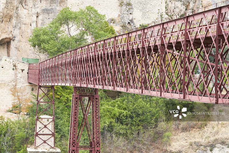 昆卡圣保罗金属桥侧面图图片素材
