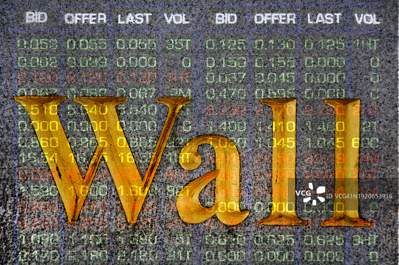 华尔街标志图片素材