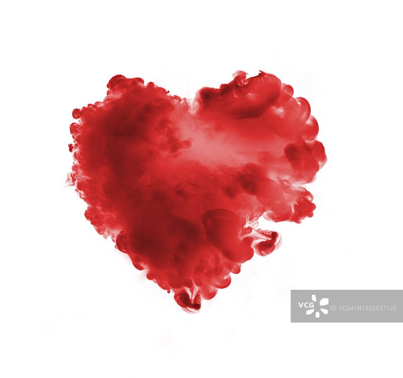 红色蒸汽波爱心图片素材
