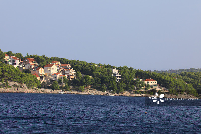 亚得里亚海岛屿上的克罗地亚社区图片素材