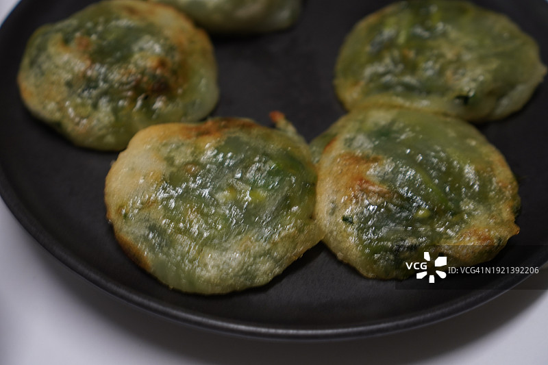 中式炸韭菜图片素材