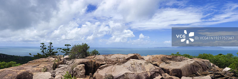 磁岛花岗岩海岸风光全景，昆士兰，澳大利亚，大洋洲图片素材