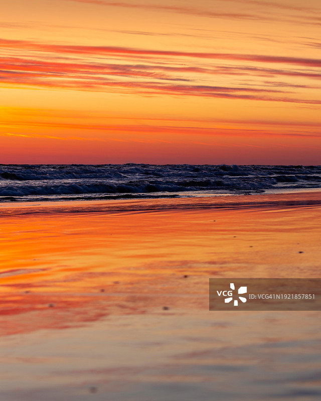 波兰什图托沃波罗的海日出景色图片素材