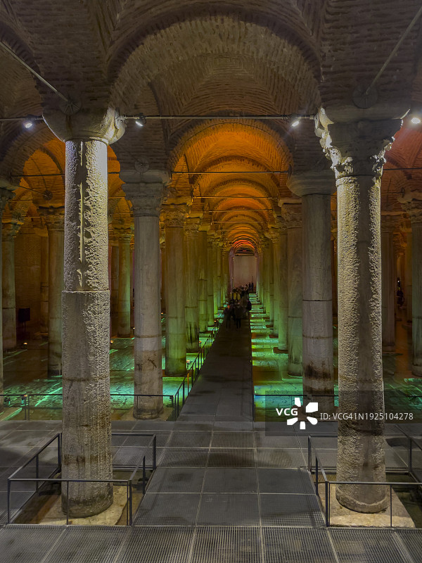 伊斯坦布尔苏丹艾哈迈德地下水宫图片素材