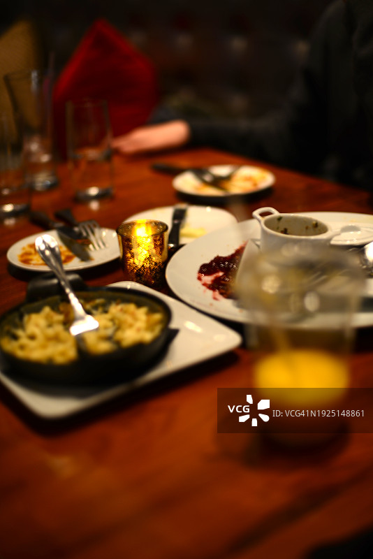 在费城一家法国餐厅用餐图片素材