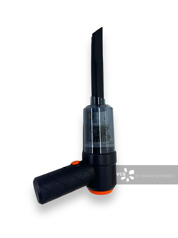 白色地板上的真空吸尘器图片素材