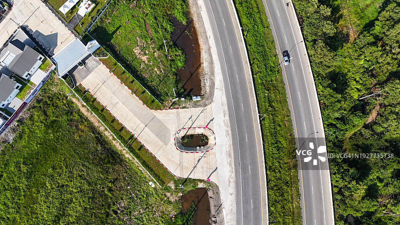 航拍道路图片素材