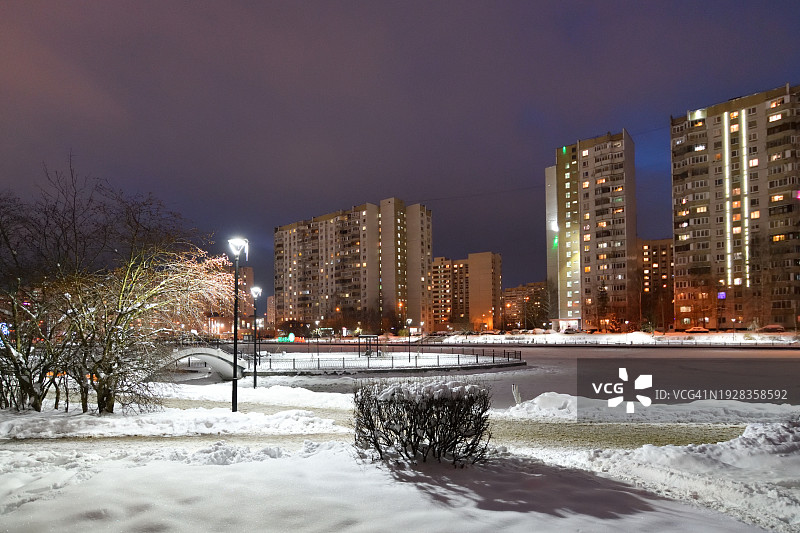 冬季城市景观图片素材