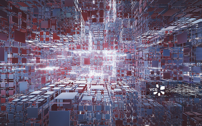 抽象几何体2.5D渲染图片素材