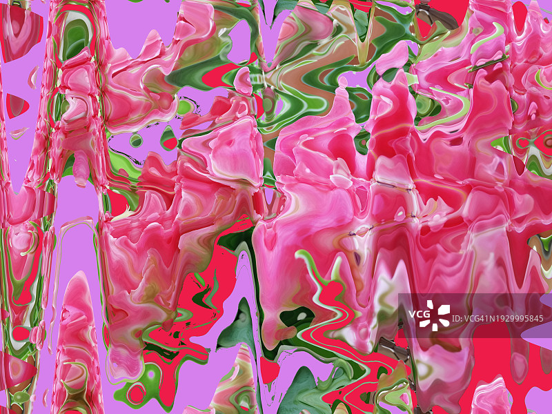 抽象粉色、红色和紫色流体纹理背景图片素材