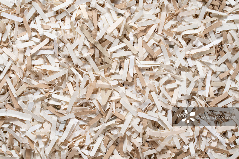 可回收的碎棕色纸图片素材