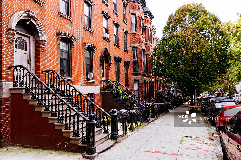 美国纽约市布鲁克林Greenpoint社区街道图片素材