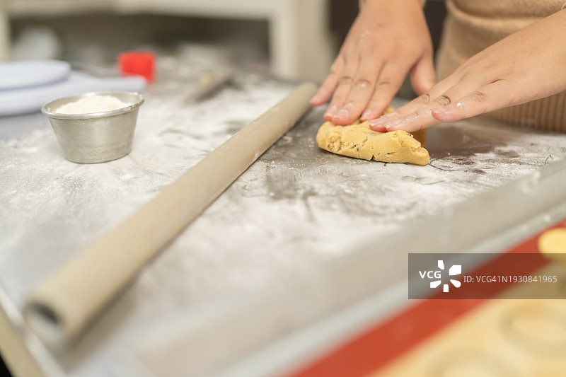 揉面团图片素材