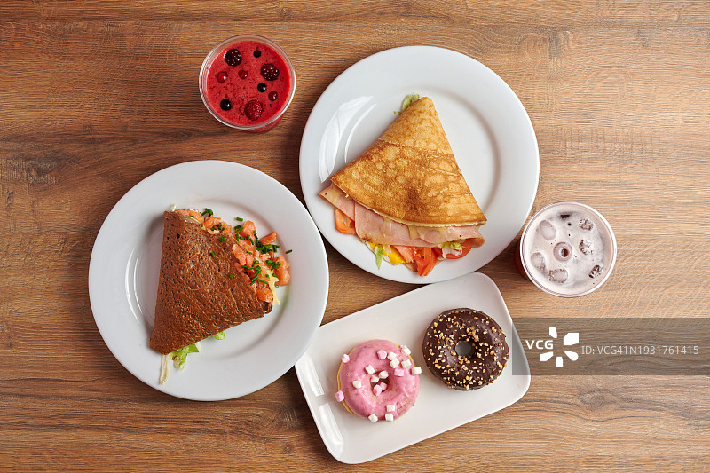 甜味和咸味什锦图片素材