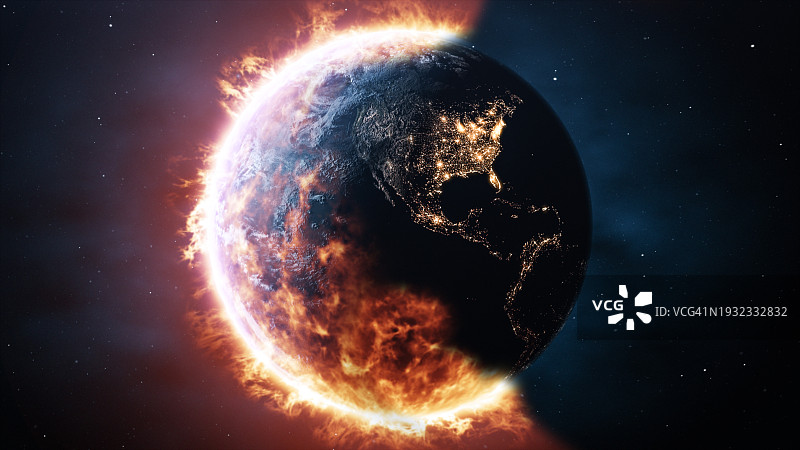 全球变暖问题概念图片素材