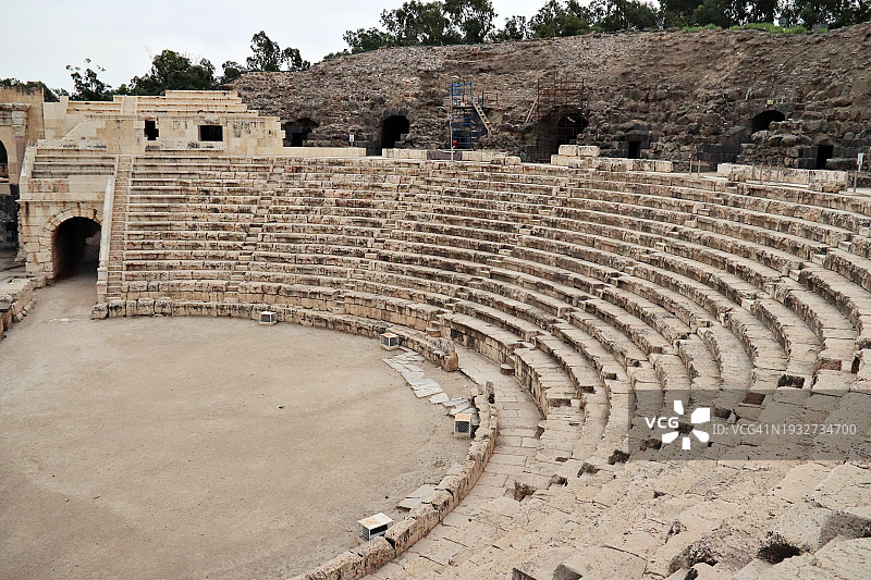 以色列贝特谢安的罗马遗址图片素材