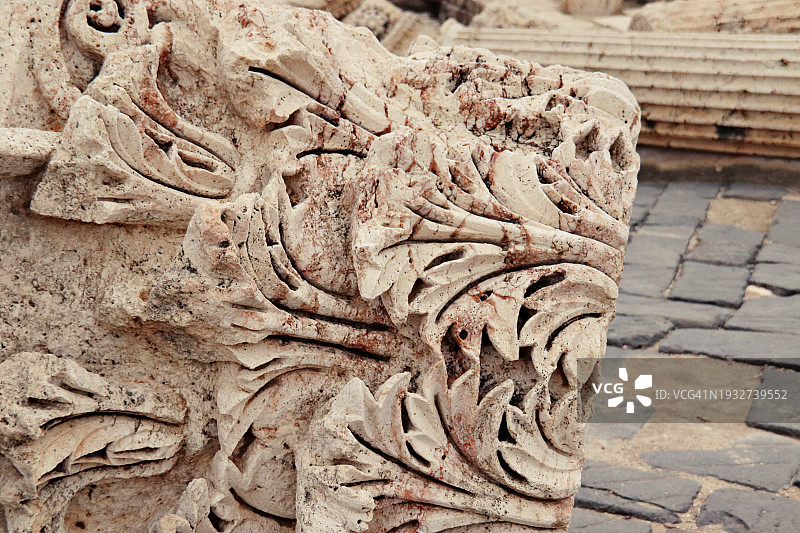 以色列贝特谢安的罗马遗址图片素材