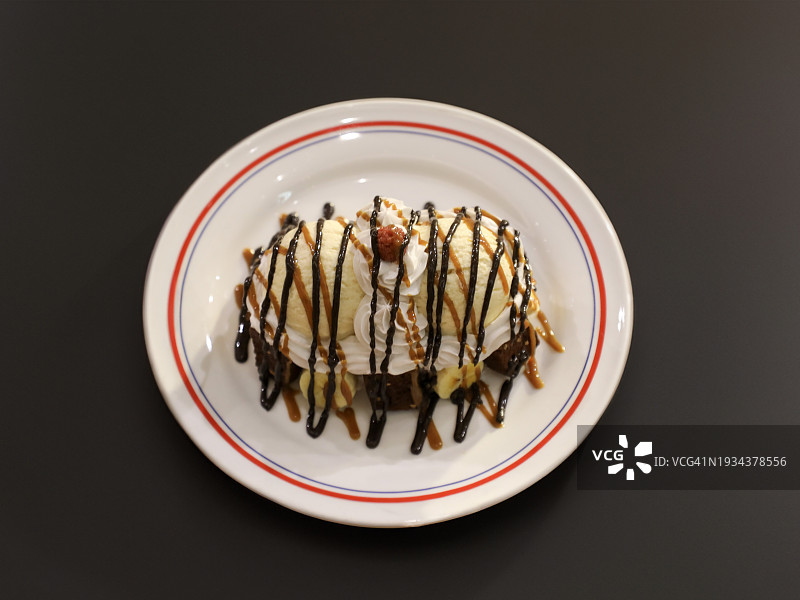 港未来美式餐厅圣代图片素材