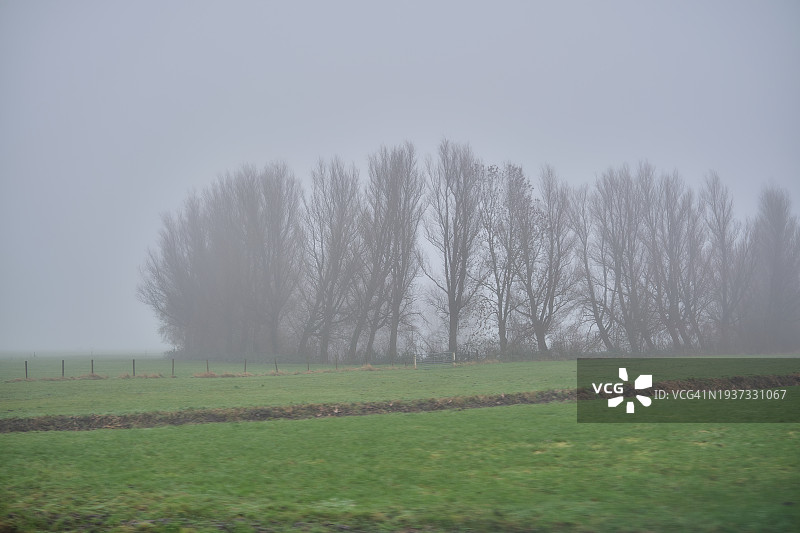 雾中的阿姆斯特丹图片素材