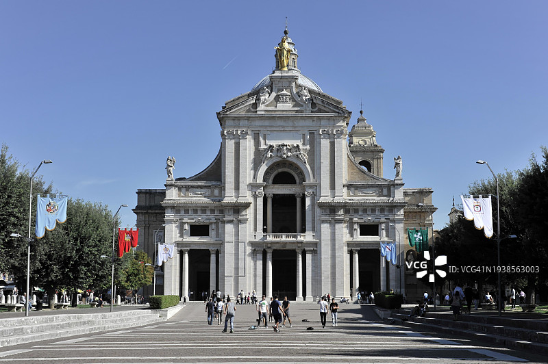 天使之后圣殿，阿西西，翁布里亚，意大利，欧洲图片素材