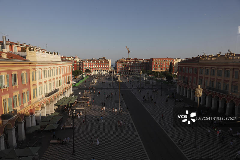 法国普罗旺斯-阿尔卑斯-蓝色海岸尼斯马塞纳广场图片素材