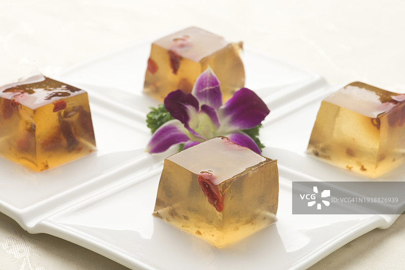 枸杞桂花冻图片素材