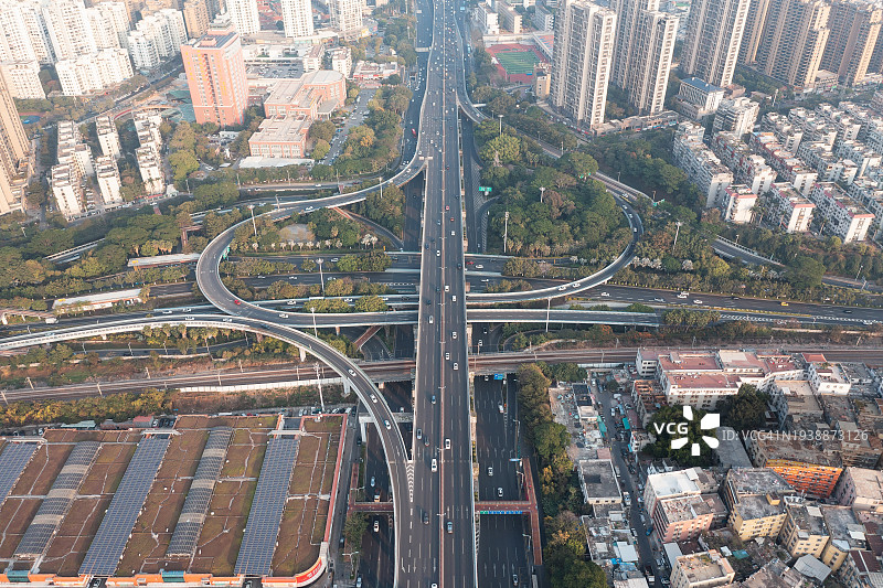 城市立体交通系统鸟瞰图图片素材