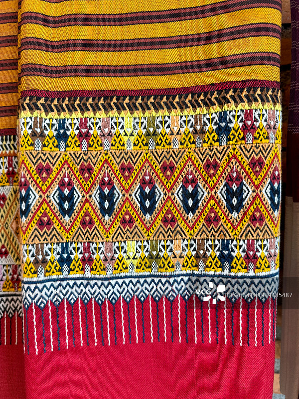 泰国丝绸艺术图案图片素材