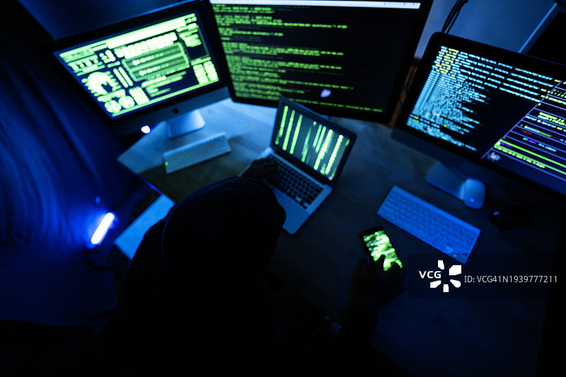 黑客攻击互联网图片素材
