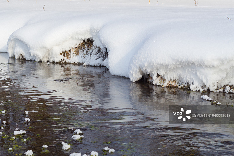 冰冻海面风光图片素材