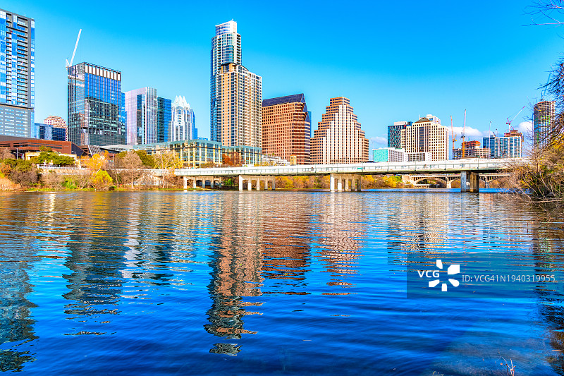 奥斯汀市中心天际线图片素材