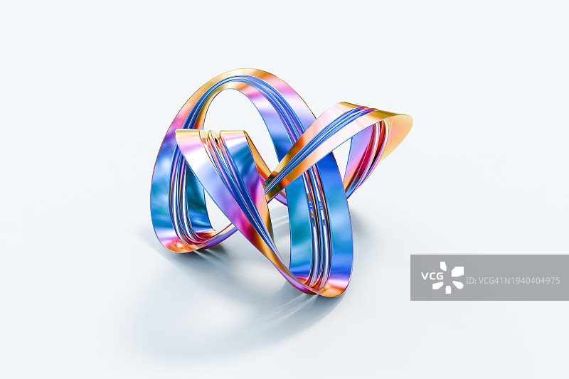 白色背景上的无限3D表面图片素材