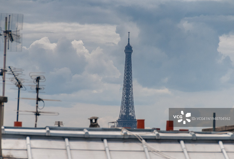 巴黎屋顶景观图片素材