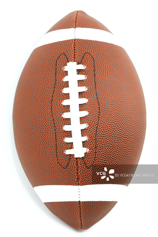 充气的皮革足球图片素材