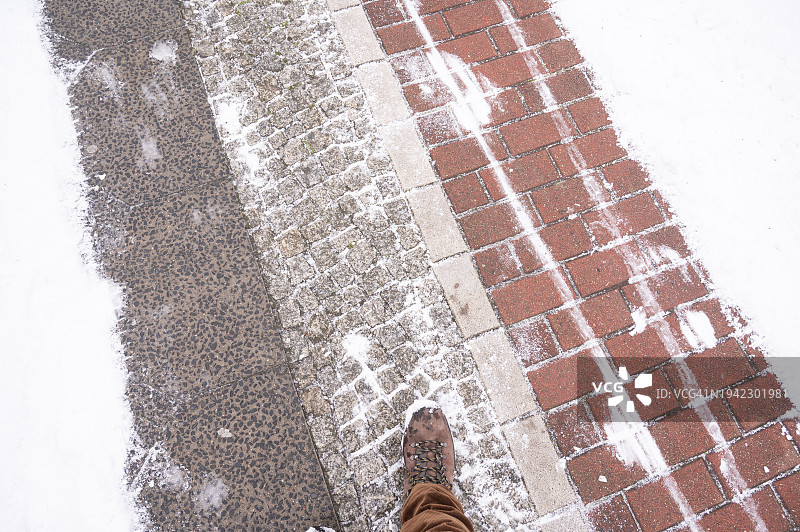 第一人称视角的街景图片素材