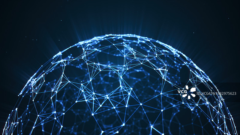 数字网络球体图片素材