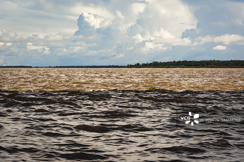 亚马逊河与内格罗河水域图片素材